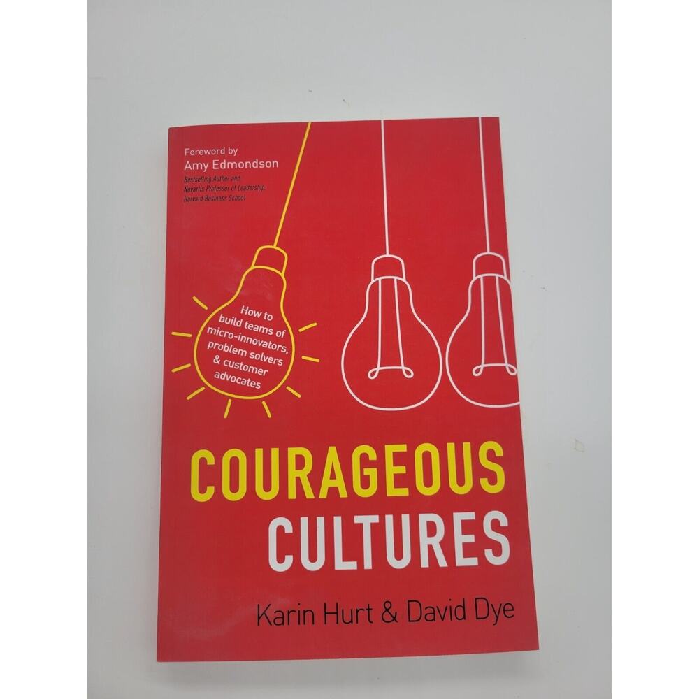 Courageous Cultures by David Dye and Karin Hurt Paperback New Leadership‎ Book